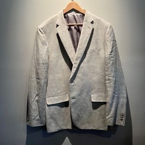 Joseph Abboud Heritage Tan Light Gray Wool Sport Coat Size 48XL Mens